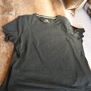 REI Women's Short Sleeve Crew Tee in Dark Charcoal Gray